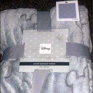 Disney mickey grey blanket throw